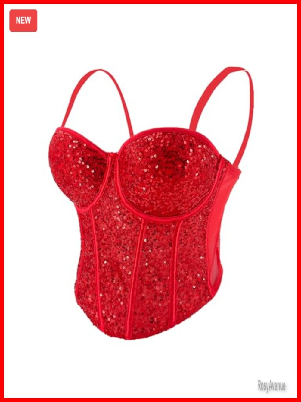 Sequin Sheer Mesh Bustier Corset Top Padded Strapless Party